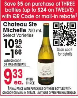 Jewel-Osco Chateau Ste Michelle offer