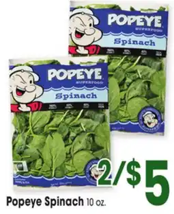 Jewel-Osco Popeye Spinach offer