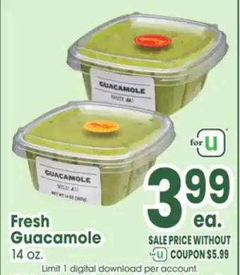 Jewel-Osco Fresh Guacamole offer