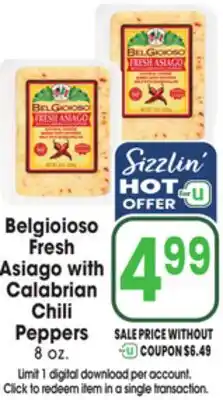 Jewel-Osco Belgioioso Fresh Asiago with Calabrian Chili Peppers offer