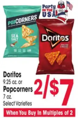 Jewel-Osco Doritos 9.25 oz. or Popcorners 7 oz offer