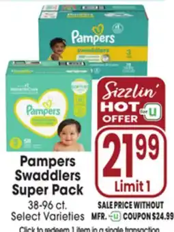 Jewel-Osco Pampers Swaddlers Super Pack offer