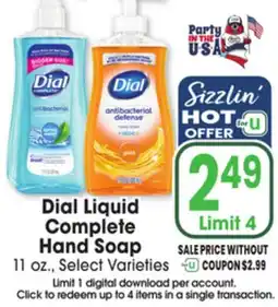 Jewel-Osco Dial Liquid Complete Hand Soap offer