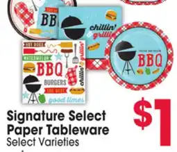 Jewel-Osco Signature Select Paper Tableware offer
