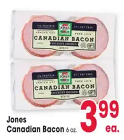 Jewel-Osco Jones Canadian Bacon offer
