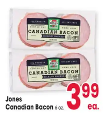 Jewel-Osco Jones Canadian Bacon offer