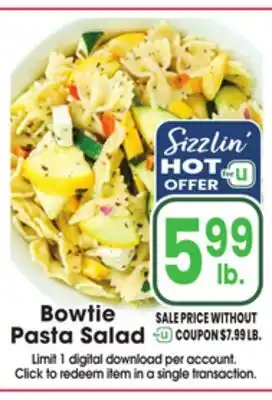 Jewel-Osco Bowtie Pasta Salad offer