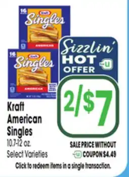 Jewel-Osco Kraft American Singles offer
