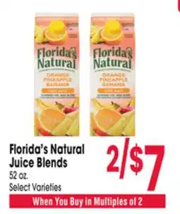 Jewel-Osco Florida's Natural Juice Blends offer
