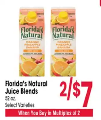 Jewel-Osco Florida's Natural Juice Blends offer