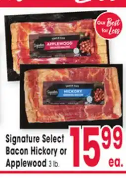 Jewel-Osco Signature Select Bacon Hickory or Applewood offer