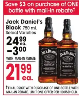 Jewel-Osco Jack Daniel's Black offer