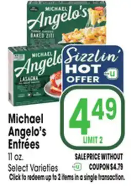 Jewel-Osco Michael Angelo's Entrées offer