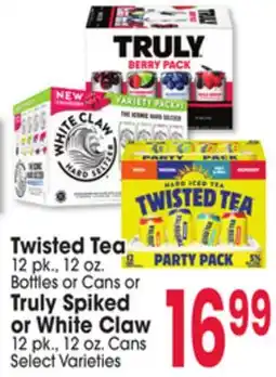 Jewel-Osco Twisted Tea or Truly Spiked or White Claw offer
