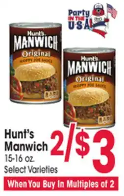Jewel-Osco Hunt's Manwich offer