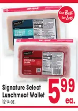 Jewel-Osco Signature Select Lunchmeat Wallet offer