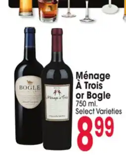 Jewel-Osco Ménage À Trois or Bogle offer