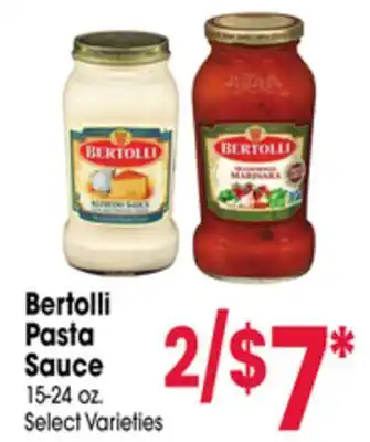 Jewel-Osco Bertolli Pasta Sauce offer