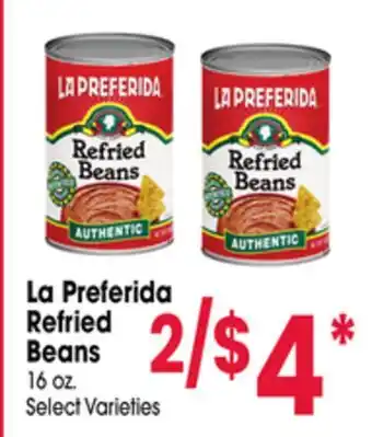 Jewel-Osco La Preferida Refried Beans offer