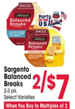 Jewel-Osco Sargento Balanced Breaks offer