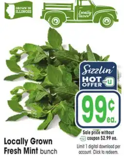 Jewel-Osco Locally Grown Fresh Mint offer
