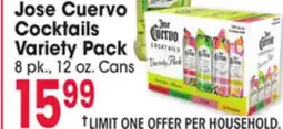 Jewel-Osco Jose Cuervo Cocktails Variety Pack offer