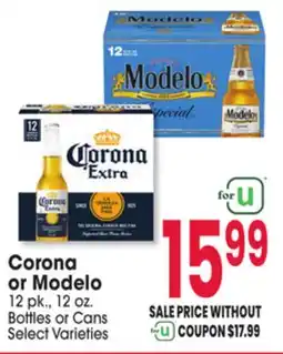 Jewel-Osco Corona or Modelo offer