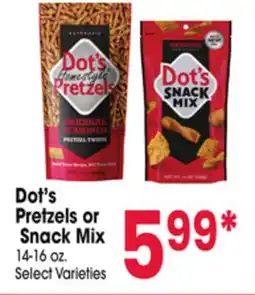 Jewel-Osco Dot's Pretzels or Snack Mix offer