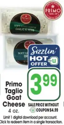 Jewel-Osco Primo Taglio Goat Cheese offer