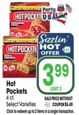 Jewel-Osco Hot Pockets offer