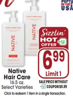 Jewel-Osco Native Hair Care offer