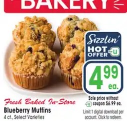Jewel-Osco Blueberry Muffins offer