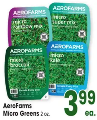 Jewel-Osco AeroFarms Micro Greens offer