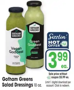 Jewel-Osco Gotham Greens Salad Dressings offer