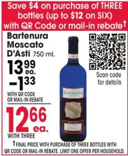 Jewel-Osco Bartenura Moscato D'asti offer