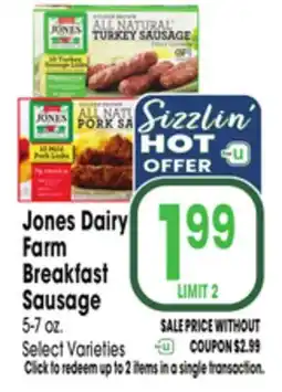 Jewel-Osco Jones Dairy Farm Breakfast Sausage offer