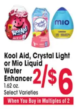 Jewel-Osco Kool Aid, Crystal Light or Mio Liquid Water Enhancer offer