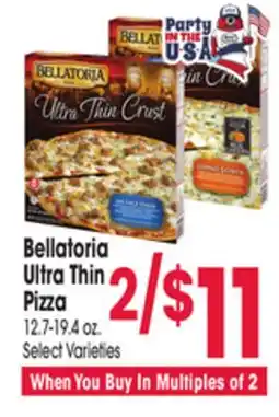 Jewel-Osco Bellatoria Ultra Thin Pizza offer