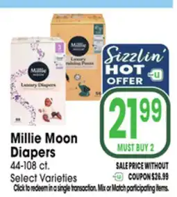 Jewel-Osco Millie Moon Diapers offer