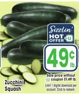Jewel-Osco Zucchini Squash offer
