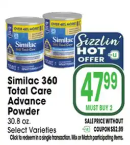 Jewel-Osco Similac 360 Total Care Advance Powder offer