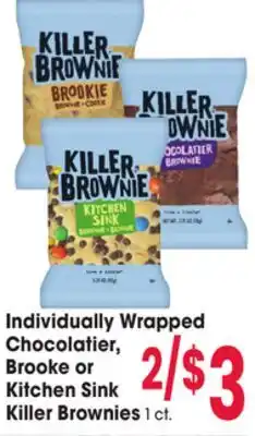 Jewel-Osco Individually Wrapped Chocolatier, Brooke or Kitchen Sink Killer Brownies offer