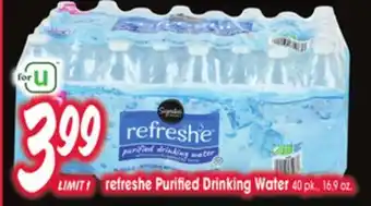 Jewel-Osco refreshe Purified Drinking Water offer