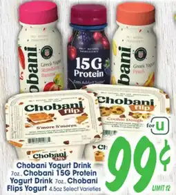 Jewel-Osco Chobani Yogurt Drink, Chobani 15G Protein Yogurt Drink, Chobani Flips Yogurt offer