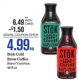 Mariano's Stok Cold Brew Coffee offer