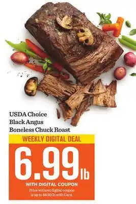 Mariano's USDA Choice Black Angus Boneless Chuck Roast offer