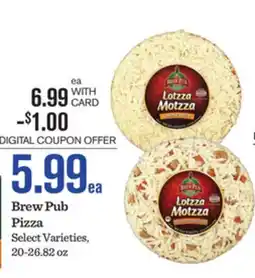 Mariano's Brew Pub Pizza offer