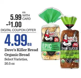 Mariano's Dave's Killer Bread Organic Bread offer