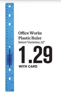 Mariano's Office Works Plastic Ruler offer