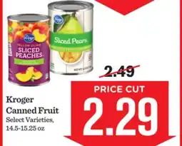 Mariano's Kroger Canned Fruit offer